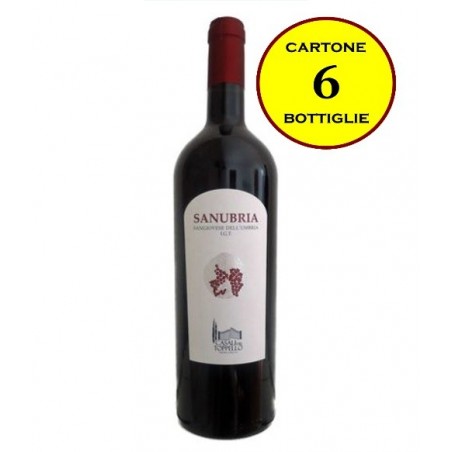 Sangiovese dell'Umbria IGT "Sanubria" - Casali del Toppello (6 bottiglie)