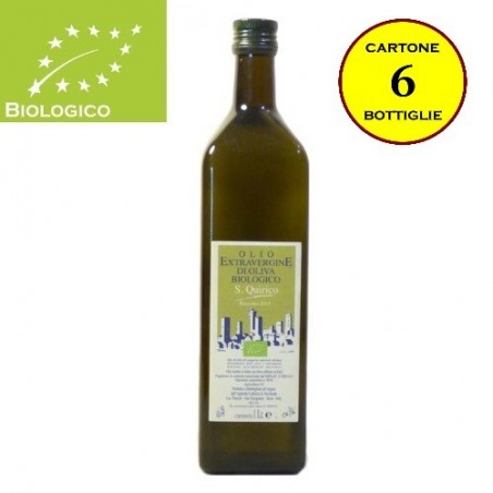 Olio Extravergine di Oliva Bio lt. 0,5 - San Quirico (cartone 6 bottiglie)