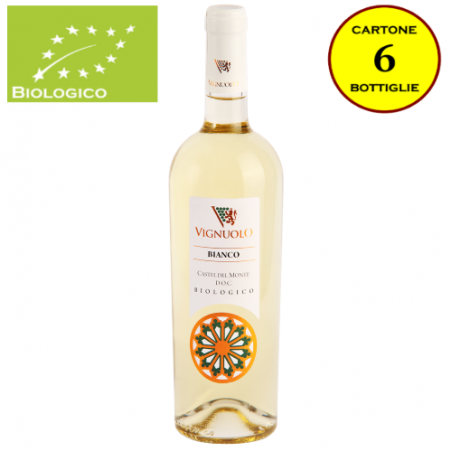 Castel del Monte DOC Bianco Biologico "Vignuolo" - La Cantina di Andria (cartone da 6 bottiglie)