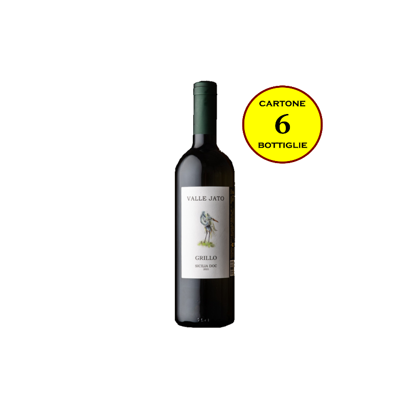 Grillo Sicilia DOC "Valle Jato" - Di Bella Vini (cartone da 6 bottiglie)