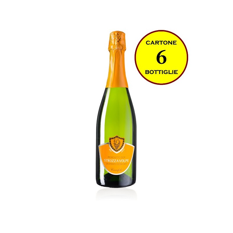 Pignoletto DOP Spumante Extra Dry Metodo Charmat "Strozzavolpe" - Cantina Fratelli Carafoli