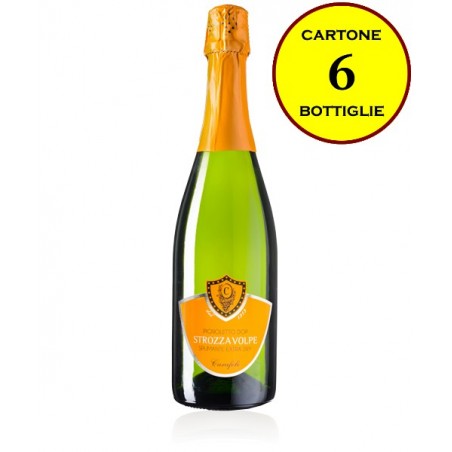 Pignoletto DOP Spumante Extra Dry Metodo Charmat "Strozzavolpe" - Cantina Fratelli Carafoli (6 bottiglie)