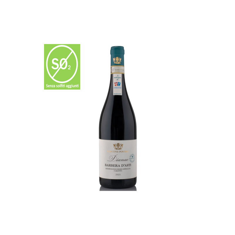 Barbera d'Asti DOCG "Dianae" (senza solfiti aggiunti) - Cantine Povero