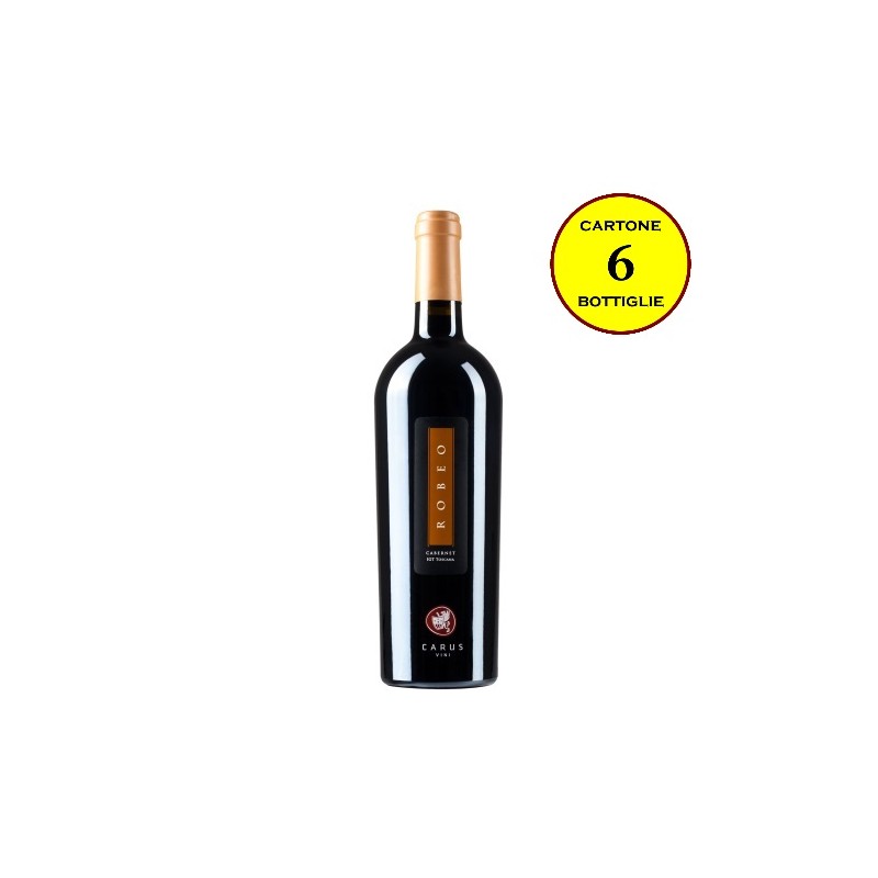 Cabernet Sauvignon Toscana Rosso IGT "Robeo" - Carus Vini (cartone 6 bottiglie)