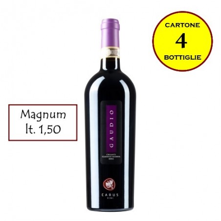 Chianti Classico DOCG Gran Selezione 2012 MAGNUM lt. 1,5 Gàudio - Carus  Vini (cartone 4 bottiglie)