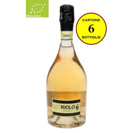 Spumante Bianco Biologico Metodo Charmat "Riolo" - Illica Vini  (6 bottiglie)