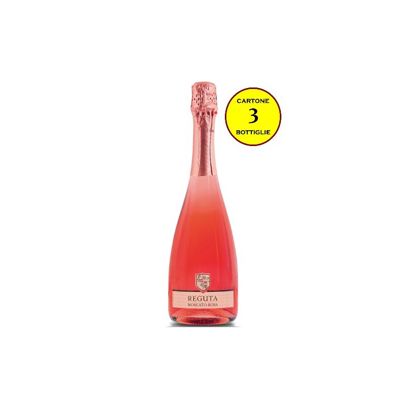 Moscato Rosa Spumante Dolce - Reguta (cartone 3 bottiglie)