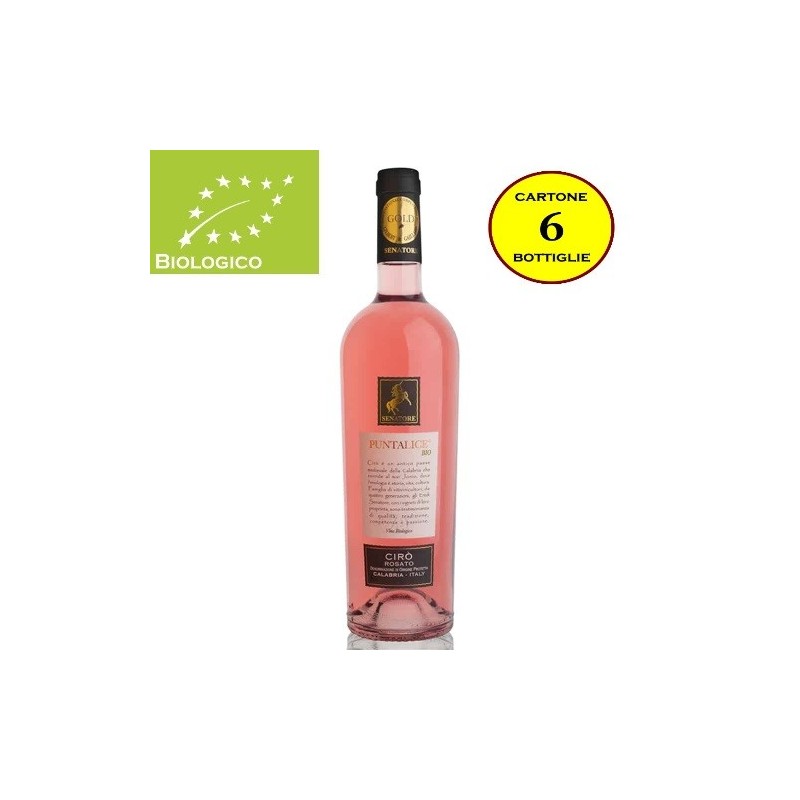 Cirò Rosato DOP BIO "Puntalice" - Senatore Vini (6 bottiglie)