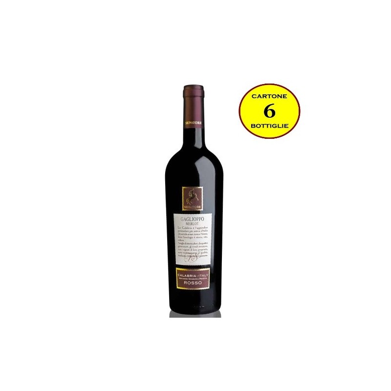 Gaglioppo Merlot Calabria Rosso IGP - Senatore Vini (6 bottiglie)