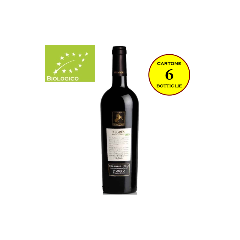 Calabria Rosso IGP BIO "Negrûs" - Senatore Vini (6 bottiglie) Calabria Rosso IGP BIO "Negrûs" - Senatore Vini (6 bottiglie)