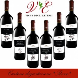 Cartone degustazione "Rosso" - Vigna degli Estensi (cartone da 6 bottiglie)