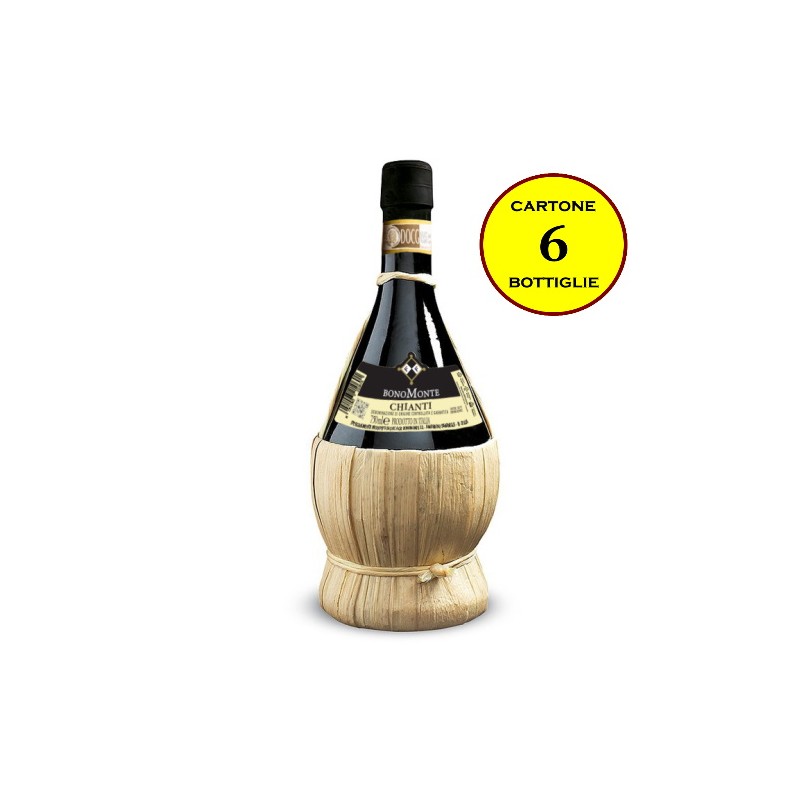 Chianti DOCG Fiasco 2022 ml 750 - Bonomonte (6 bottiglie)
