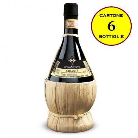 Chianti DOCG Fiasco 2022 ml 750 - Bonomonte (6 bottiglie)