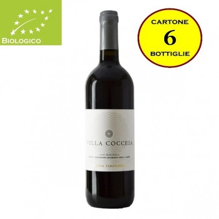Lazio Rosso IGT Biologico "Villa Cocceia" - Tenuta Colfiorito (cartone da 6 bottiglie)
