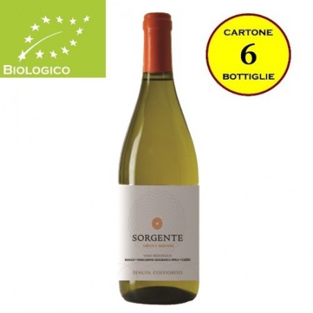Lazio Bianco IGT Biologico "Sorgente" - Tenuta Colfiorito (cartone da 6 bottiglie)