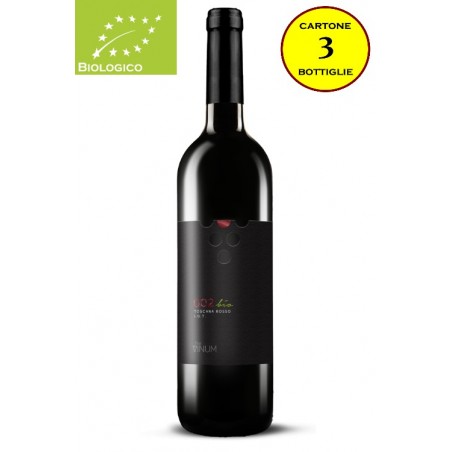 Toscana Rosso IGT Bio "002" - The Vinum (cartone da 3 bottiglie)