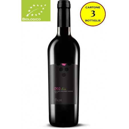 Colline Pescaresi Rosso IGT Bio "003" - The Vinum (cartone da 3 bottiglie)