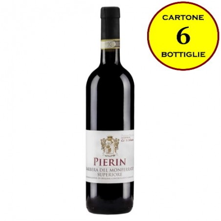 Barbera Monferrato DOCG Superiore "Pierin" - Cantina Pierino Vellano (cartone da 6 bottiglie)